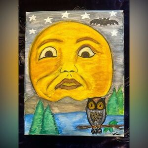 Original acrylic painting on canvas 8 x 10